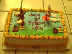 Carter's first birthday cake